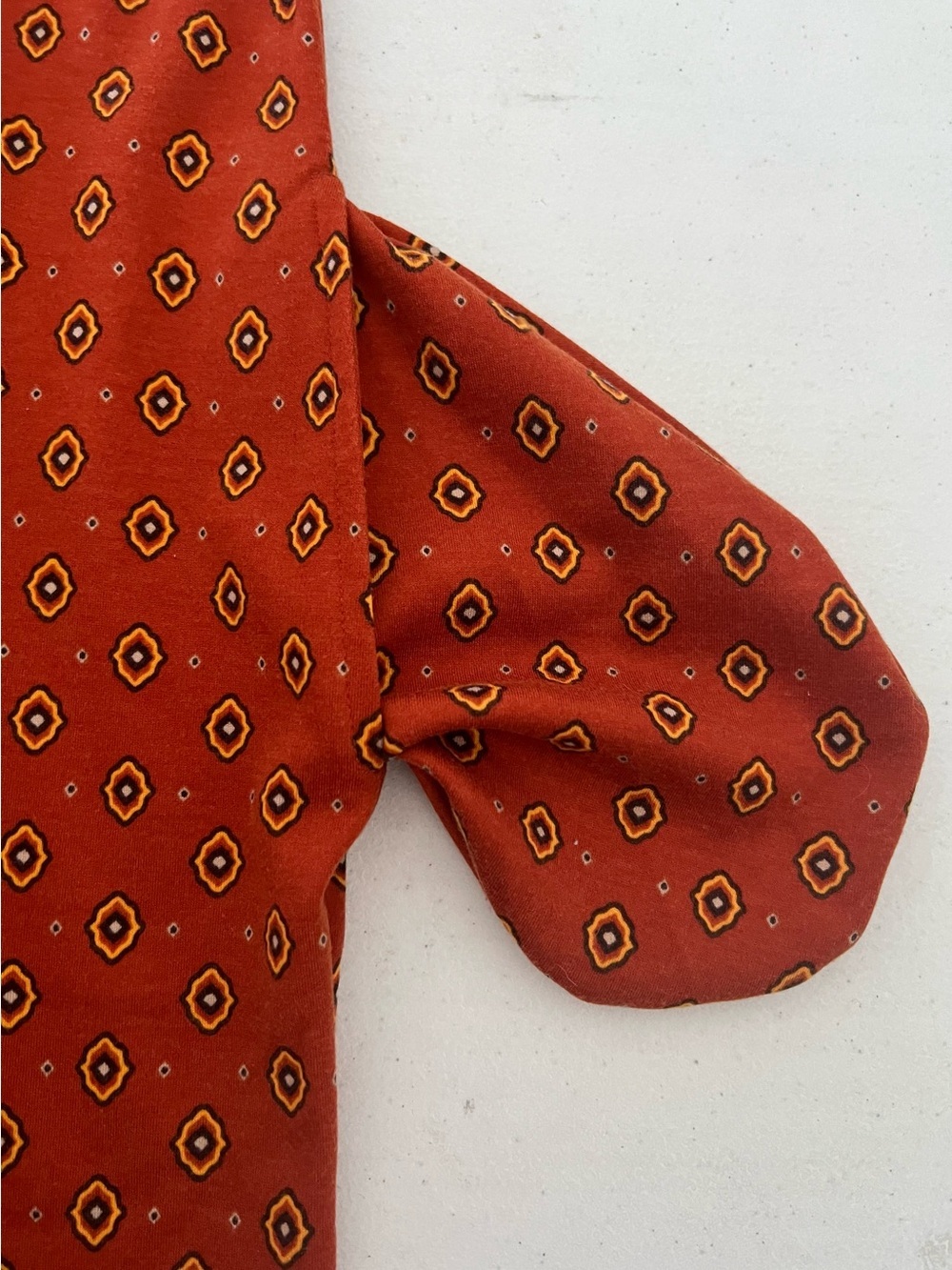 Liz Claiborne Orange Geometric Maxi Dress XXL With Pockets - Picture 7 of 8